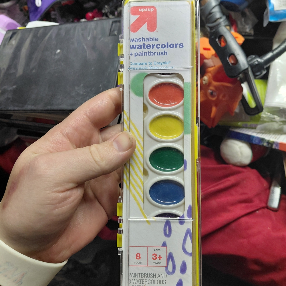 Up&up Watercolor Paint Set with Red Yellow Green Blue